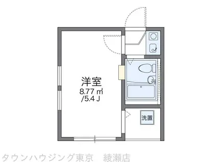 レオパレス東金町第6(1K/2階)の間取り写真