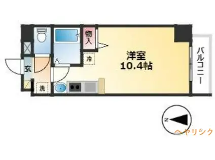 ファンタジア21(ワンルーム/3階)の間取り写真