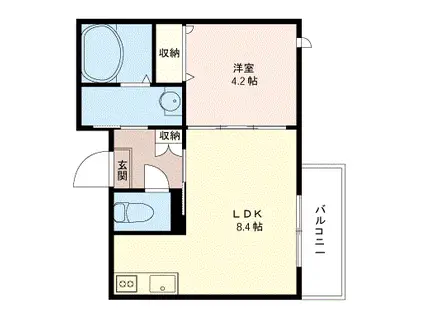 JEWELRY PARTS EGOTA(1LDK/3階)の間取り写真