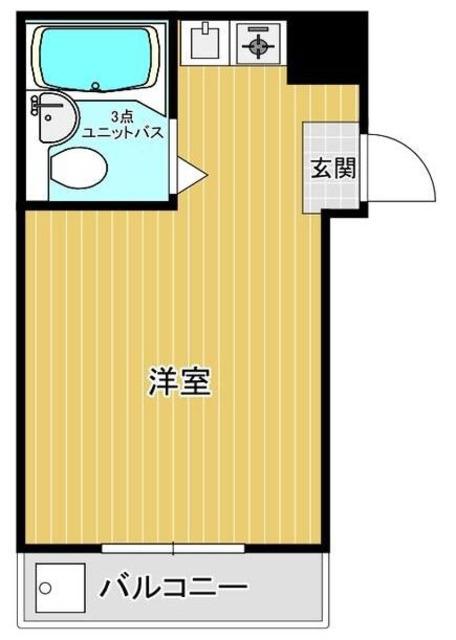 ザ・シオジ(ワンルーム/2階)の間取り写真