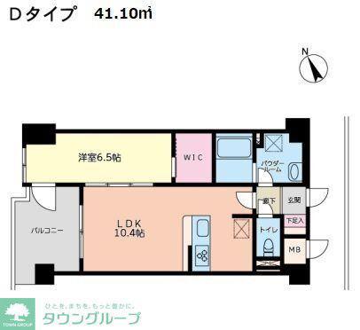 アドライズ舞浜(1LDK/1階)の間取り写真