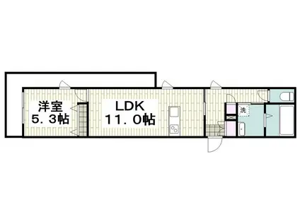 サフィール湘南(1LDK/3階)の間取り写真