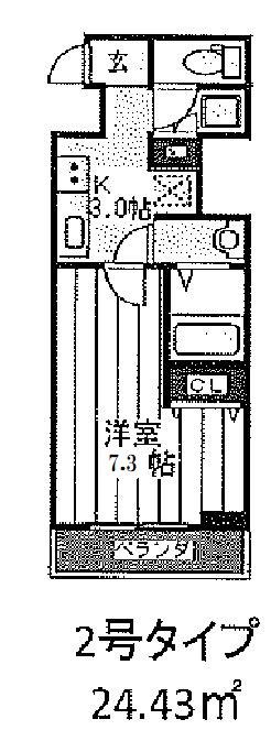 ACTY天満橋(1K/4階)の間取り写真