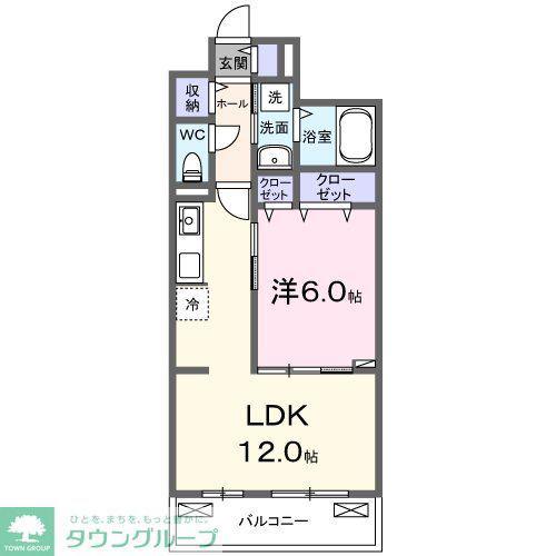 コスモステラス イースト(1LDK/3階)の間取り写真