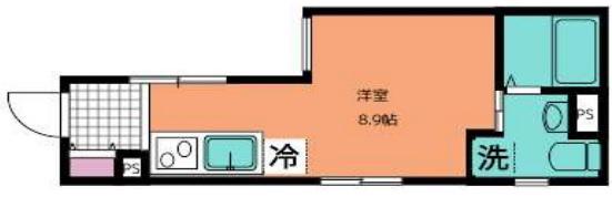 UMEX鶴見(ワンルーム/1階)の間取り写真