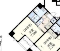 リアンジェ兵庫本町(1K/3階)の間取り写真