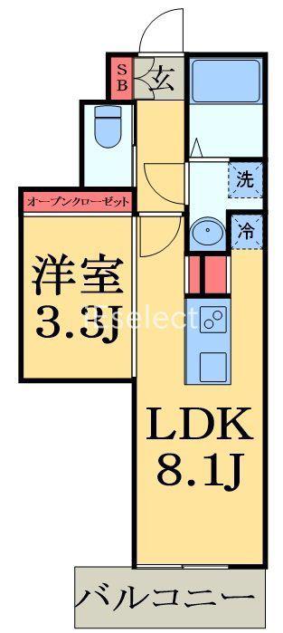 MAISON AOMI (ワンルーム/3階)の間取り写真