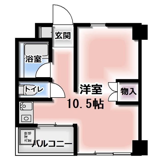 エステート丸貞(ワンルーム/3階)の間取り写真