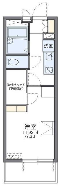 レオパレス伸光(1K/2階)の間取り写真