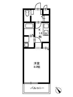 LOHAS・I・V(1K/3階)の間取り写真