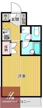 パレエスポワール三国(1K/4階)の間取り写真