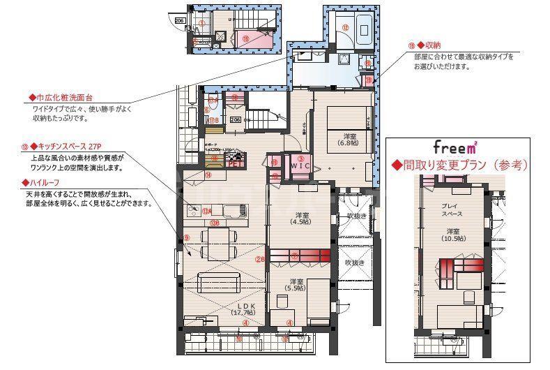 FORESTGRANDE I(3LDK/2階)の間取り写真