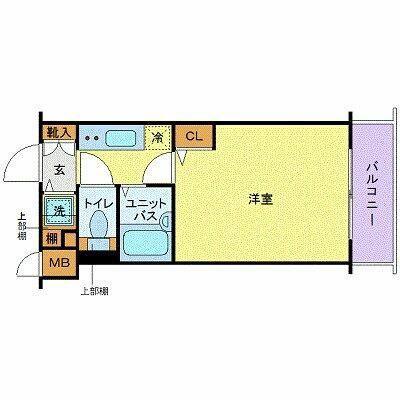 トーシンフェニックス芝浦ベイフォート(1K/3階)の間取り写真