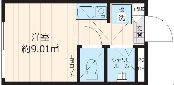 LE CONFO 荻窪(ワンルーム/1階)の間取り写真