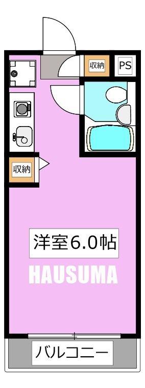 トップ巣鴨(ワンルーム/3階)の間取り写真