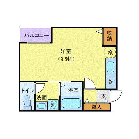 LE GRAND横浜南(ワンルーム/2階)の間取り写真