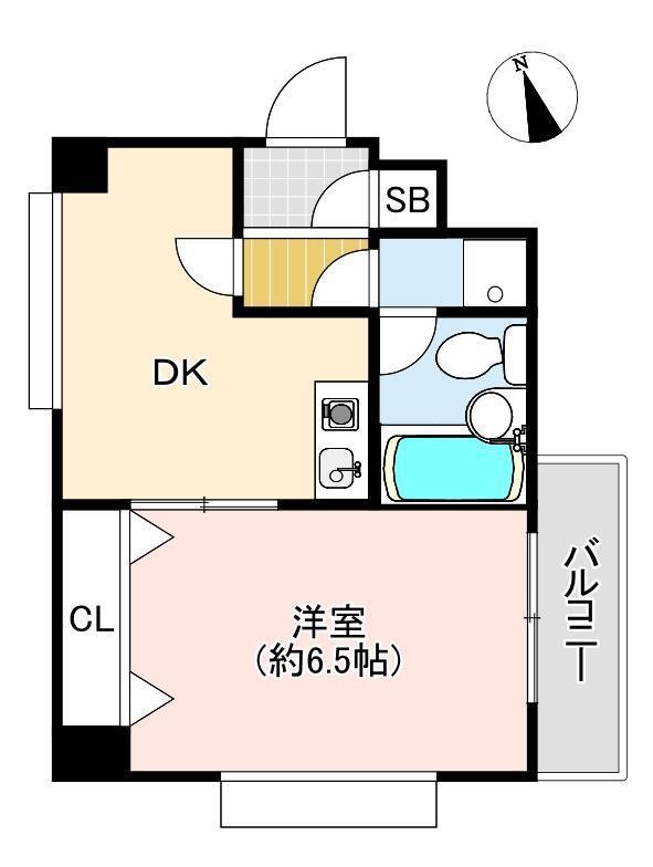 ベルトピア手柄II(1DK/2階)の間取り写真