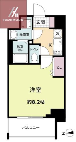 METROSA深江橋(1K/10階)の間取り写真