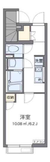 浜田山A(1K/1階)の間取り写真