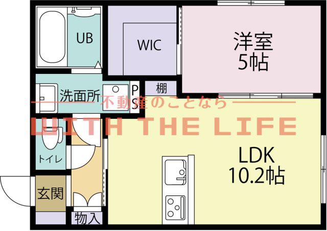 エスペリアスクエア鳥栖(1LDK/2階)の間取り写真