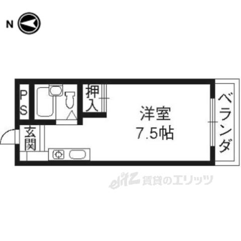 ル シオン(ワンルーム/6階)の間取り写真