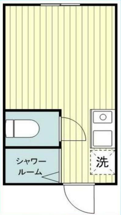 グレースラート(ワンルーム/1階)の間取り写真