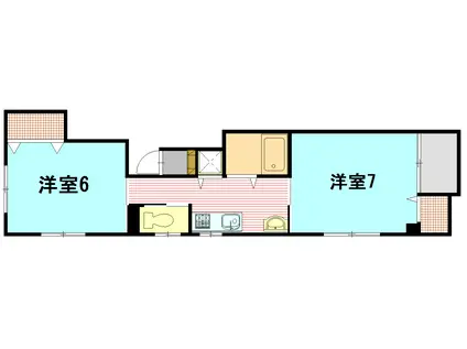 JAUNTY MKII(2K/2階)の間取り写真