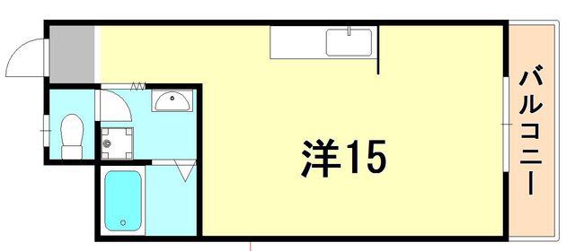 日星マンション(ワンルーム/4階)の間取り写真