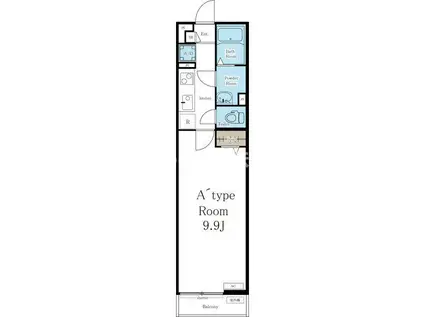 リブリ・布施(1K/2階)の間取り写真