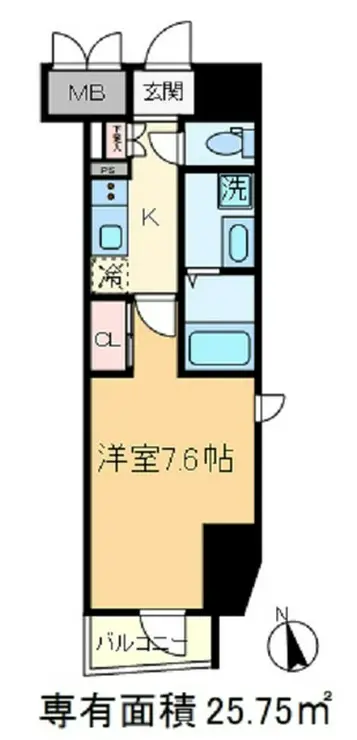 ハーモニーレジデンス東京シティゲート 5階階 間取り