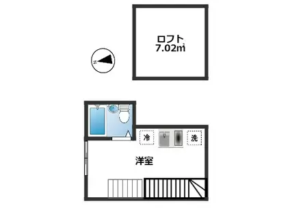 インベスト蒲田5(ワンルーム/2階)の間取り写真