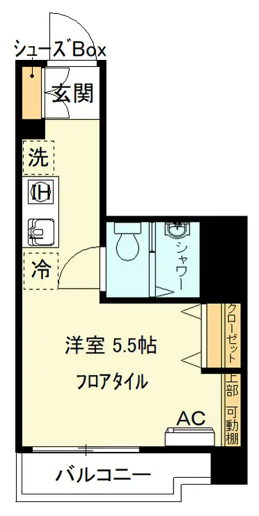 オールドコースト横濱 6階階 間取り