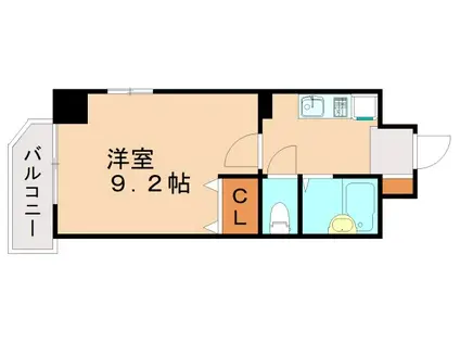 メゾン・マコイ・高宮(1K/3階)の間取り写真