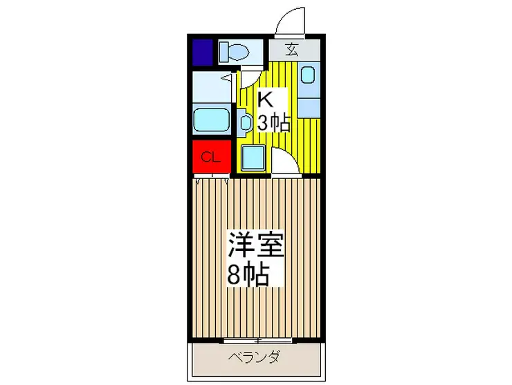 グランドール武蔵浦和 2階階 間取り