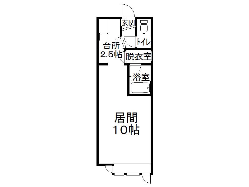 ハイツアンビシャス(ワンルーム/1階)の間取り写真
