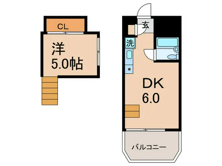 スカイプラザヨコミゾ 6階階 間取り