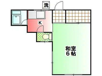 アパルトメントブーケ(1K/2階)の間取り写真