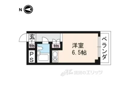 シティハイツ三条(ワンルーム/4階)の間取り写真