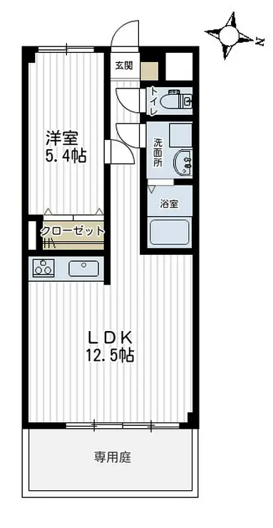 リエスわらび中央 1階階 間取り