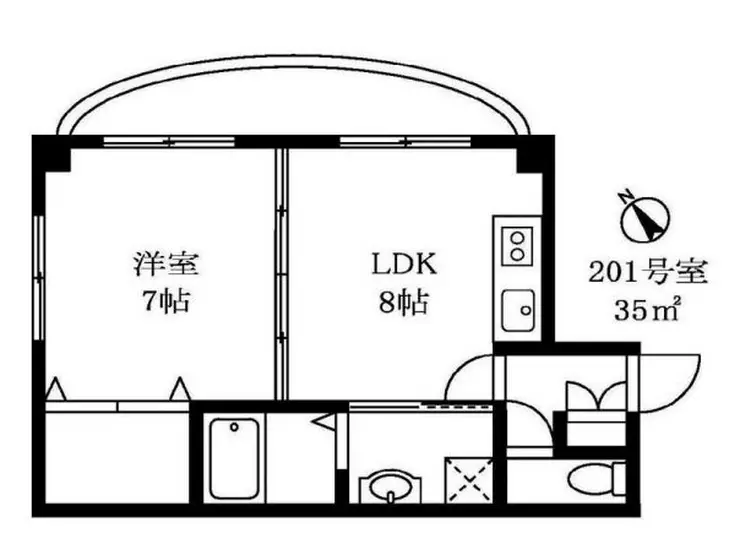 YMコート 2階階 間取り