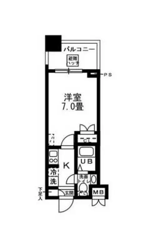 レジディア錦糸町 8階階 間取り