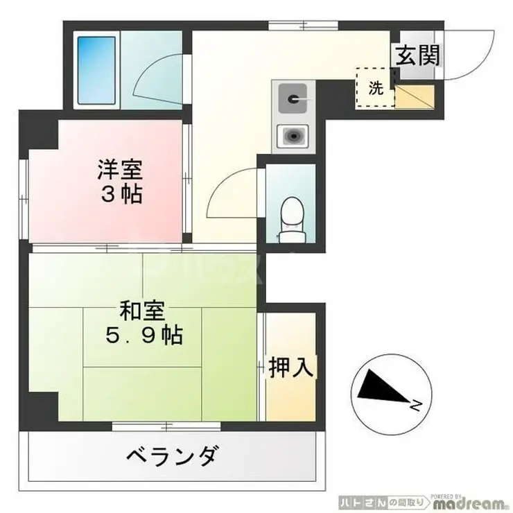 メゾンときわ 4階階 間取り