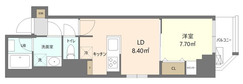 REFRAME5 早稲田(1LDK/5階)の間取り写真