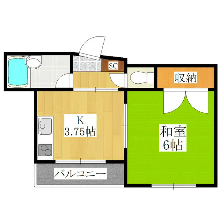 ラフォーレ町屋 3階階 間取り