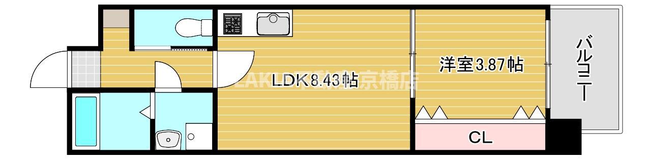 TOU MIYAKOJIMA(1LDK/3階)の間取り写真