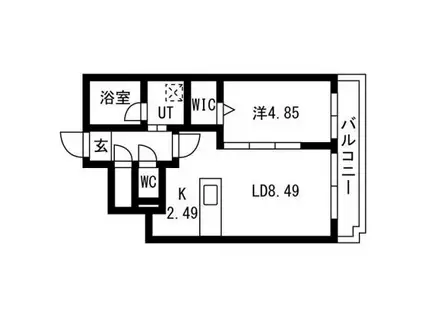 CAVATINA(1LDK/2階)の間取り写真