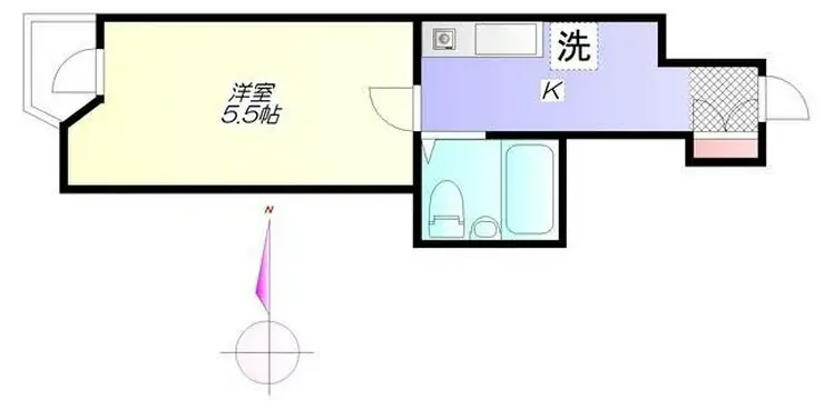 竹山ビル弐番館 6階階 間取り