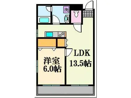 プリマヴェーラ(1LDK/3階)の間取り写真