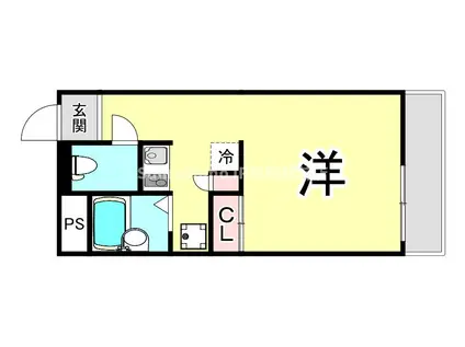 レオパレスエスパシオ21A(1K/2階)の間取り写真