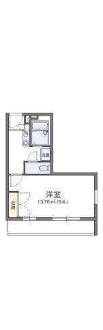 レオパレス中井町2(1K/3階)の間取り写真